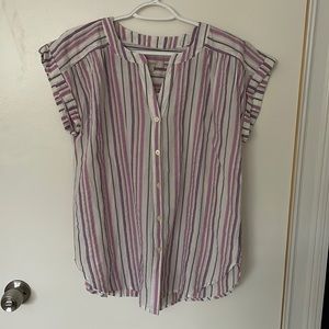 NWT LOFT Button-down Blouse Medium